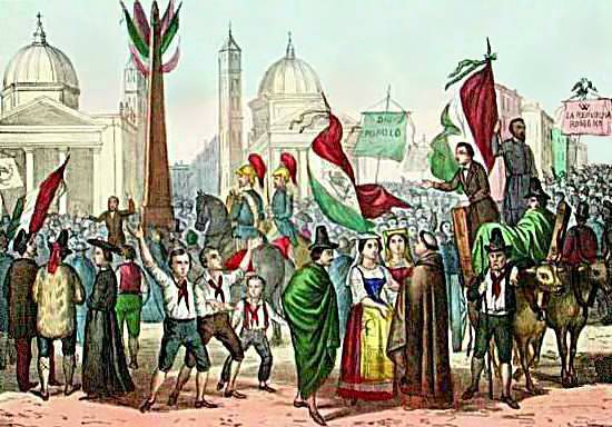 Rossetti_-_Proclamazione_della_Repubblica_Romana,_nel_1849,_in_Piazza_del_Popolo_-_1861