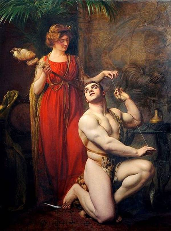 Gustave_Courtois_-_Hercules_at_the_Feet_of_Omphale,_1912
