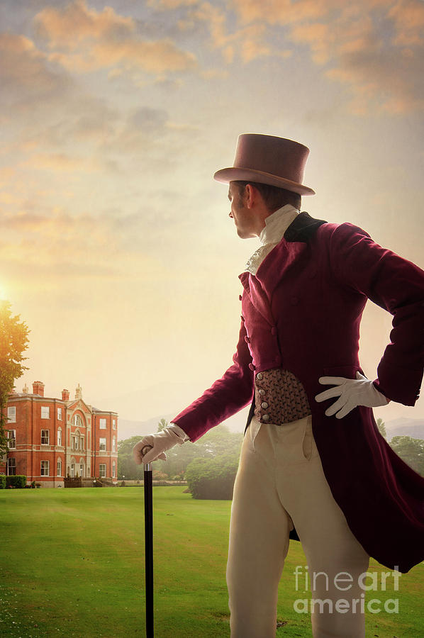 Regency Man Turning Towards A Country Estate Photograph by Lee Avison
